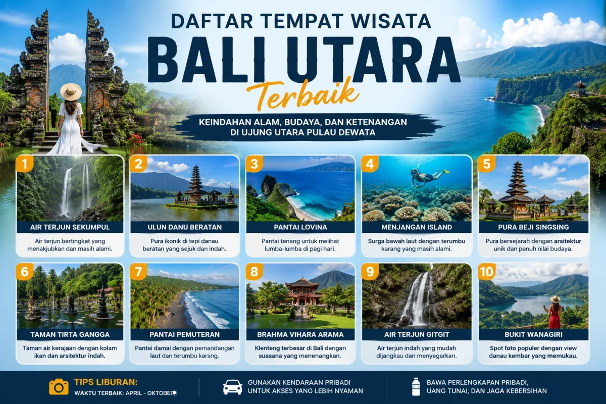 25 Best North Bali Tourist Attractions You Must Visit in 2026