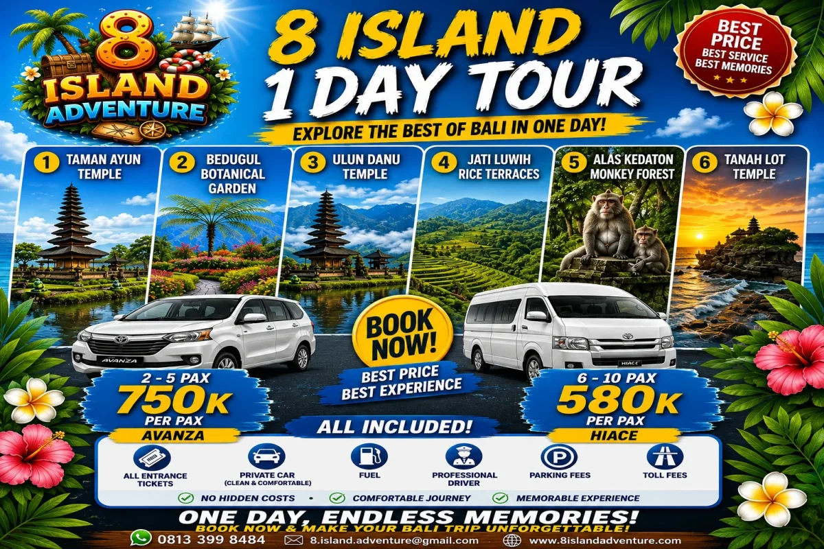 Make Your Bali Holiday More Exciting with Bedugul, Jati Luwih and Tanah Lot