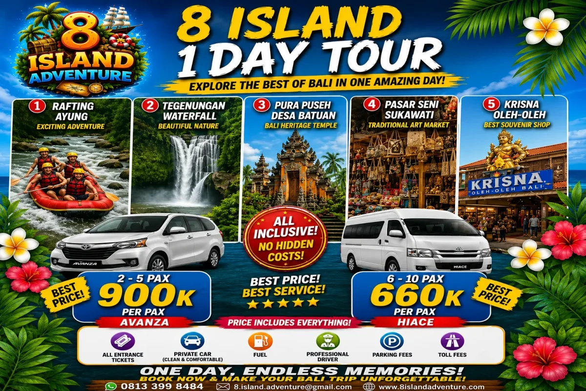 From Ayung Rafting to Krisna Souvenirs, Experience Bali in One Amazing Day